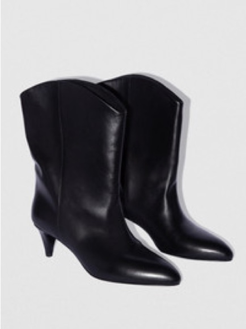 BY FAR Sleek Black Ankle Boots